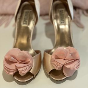 Bradley Mischka shoes, blush